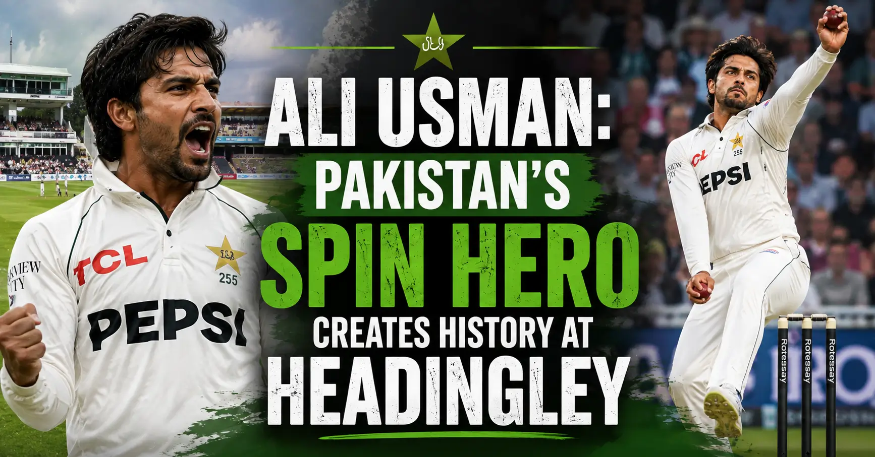 Ali Usman Pakistan's Spin Hero Creates History At Headingley