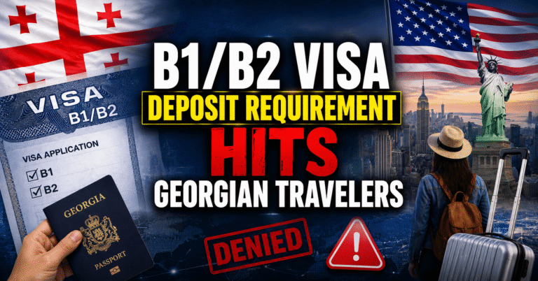 B1B2 Visa Deposit Requirement Hits Georgian Travelers