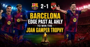Barcelona Edge Past Al Ahly To Win The Joan Gamper Trophy