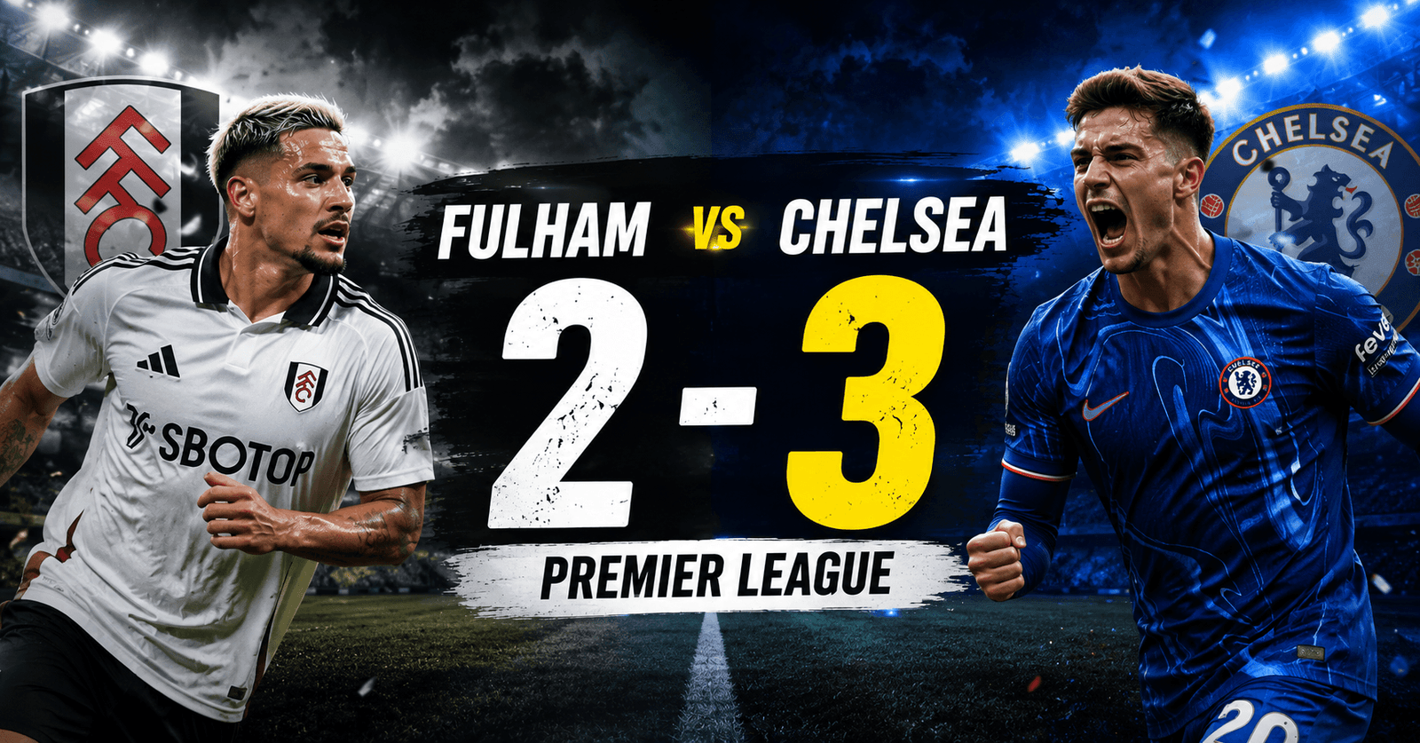 Fulham 2-3 Chelsea Premier League