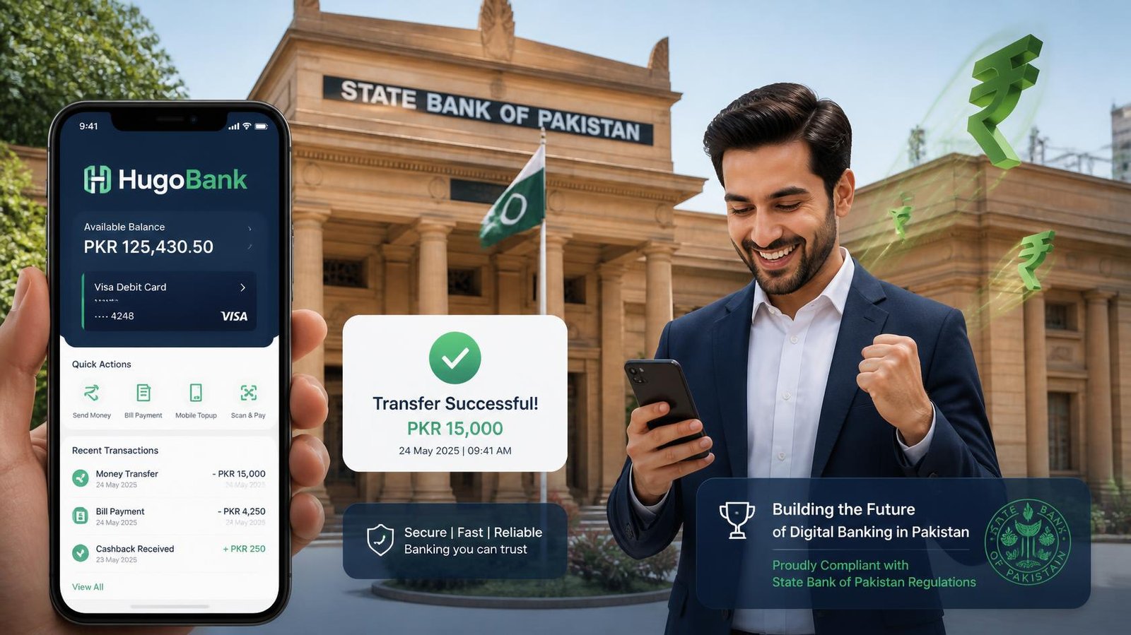 HugoBank Achieves Pilot Approval from State Bank of Pakistan