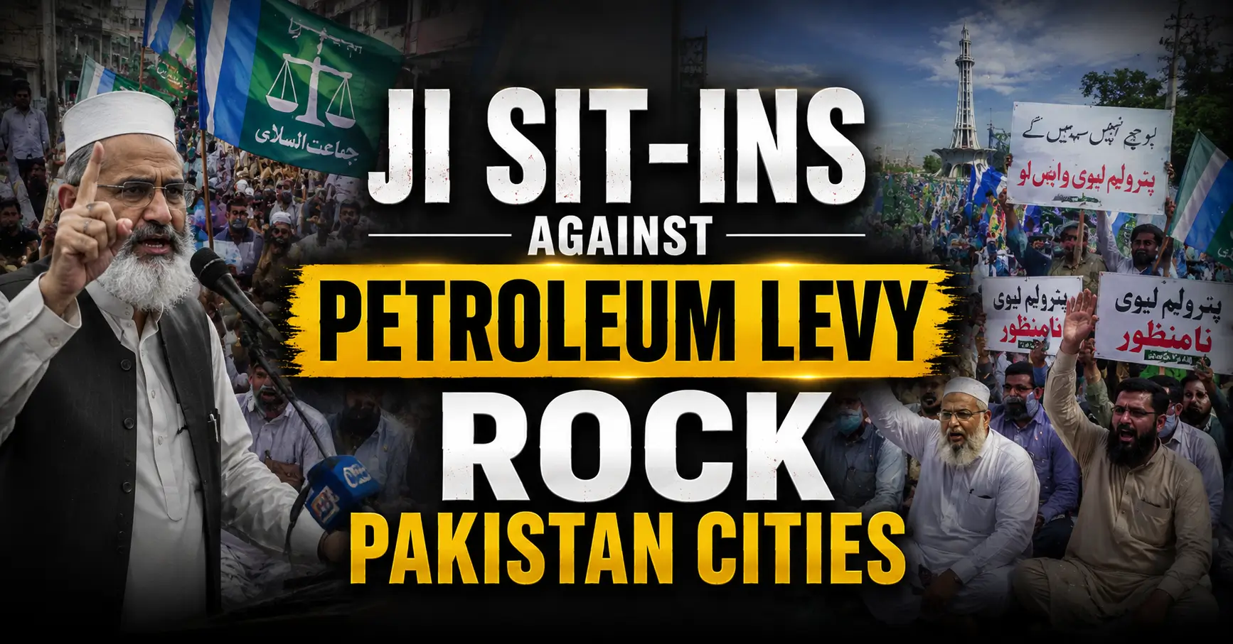 JI Sit-Ins Against Petroleum Levy Rock Pakistan Cities