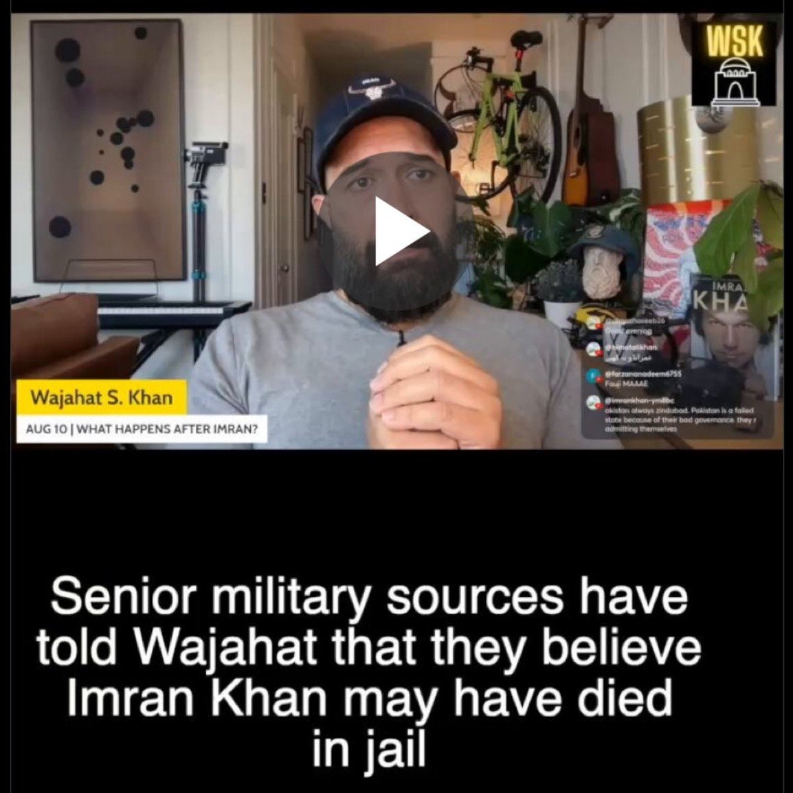 Journalist Wajahat S Khan sharing fake news on his social media