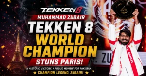 Muhammad Zubair Tekken 8 World Champion Stuns Paris Proud Moment!