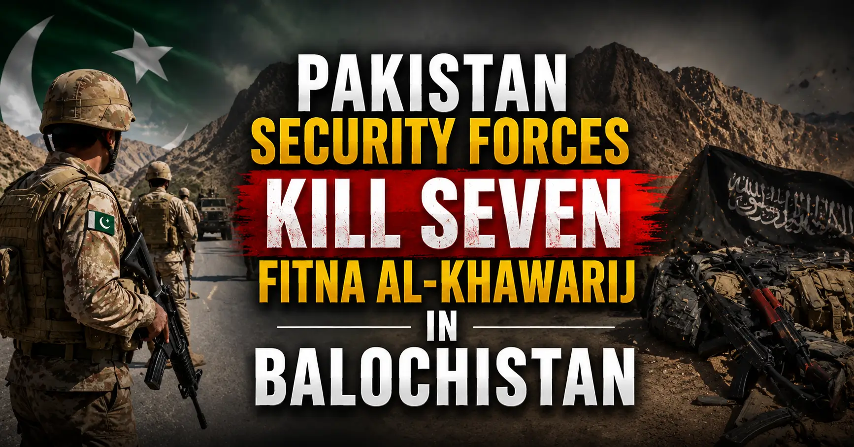 Pakistan security forces kill seven Fitna al-Khawarij in Balochistan