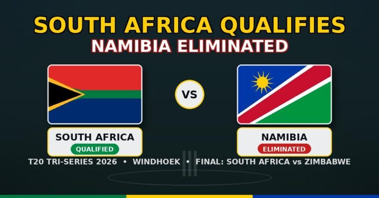 Pretorius Century Secures South Africa a Spot in the Namibia T20I Final