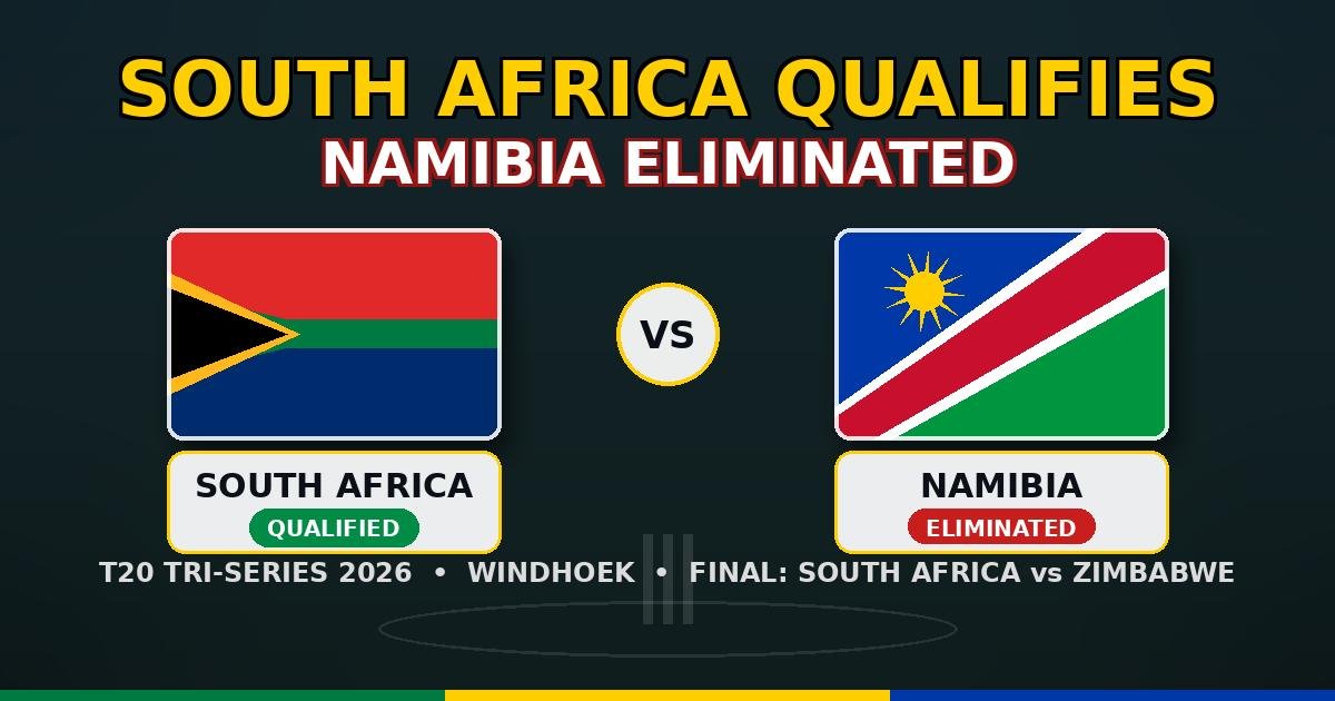 Pretorius Century Secures South Africa a Spot in the Namibia T20I Final